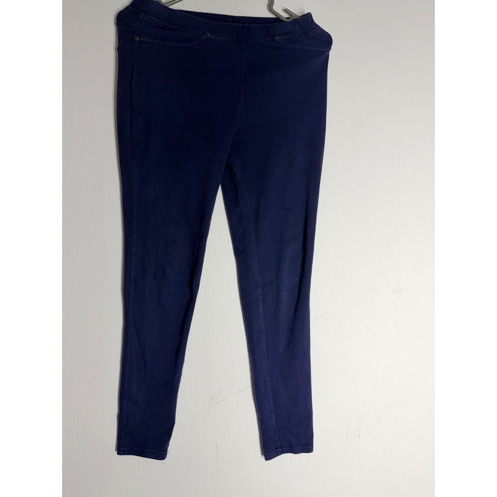 Lildy Womens Navy Blue Denim Jeggings Skinny Stretch Pull On Leggings Size S M